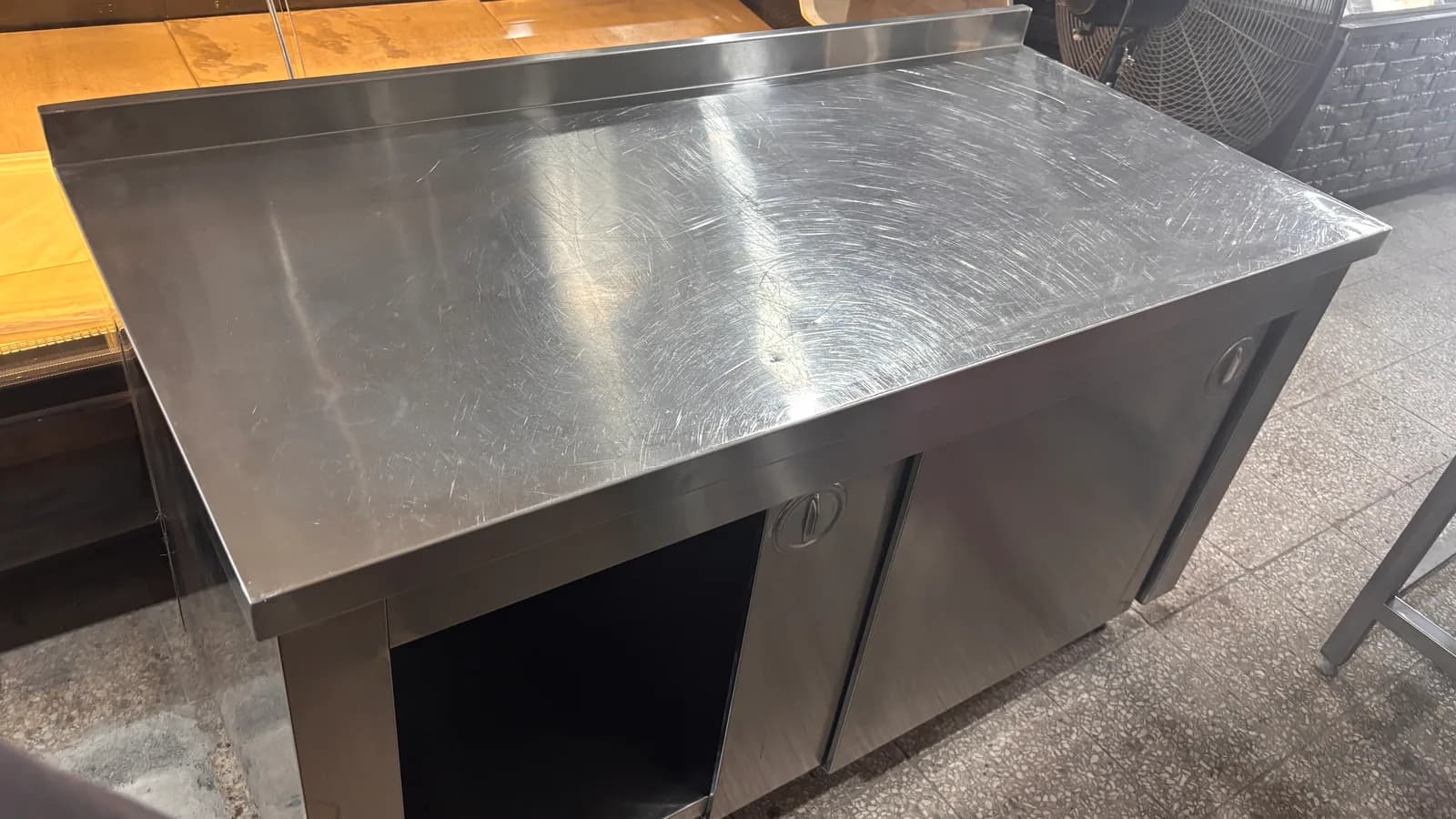 150 CM 304 KROM SÜRGÜ KAPAKLI TEZGAH