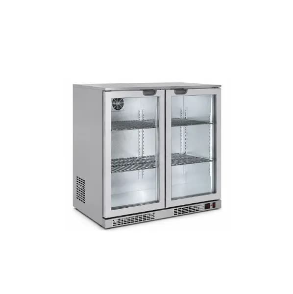 Senox Çift Kapılı Set Altı Şişe Soğutucu, Silver