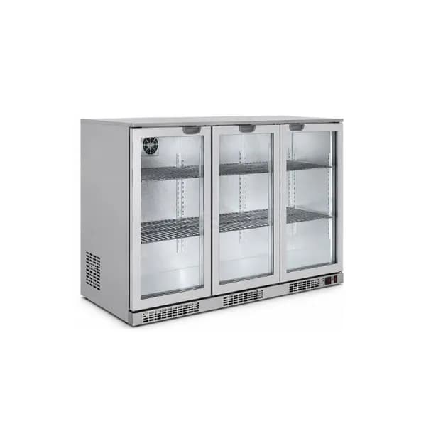 Senox Üç Kapılı Set Altı Şişe Soğutucu, Silver