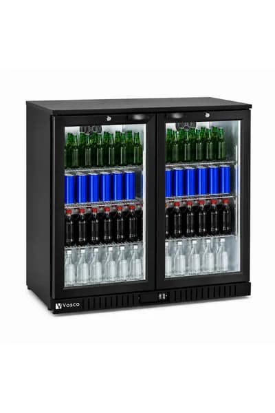 Vosco Bar Altı Şişe Soğutucusu İki Kapak (siyah)