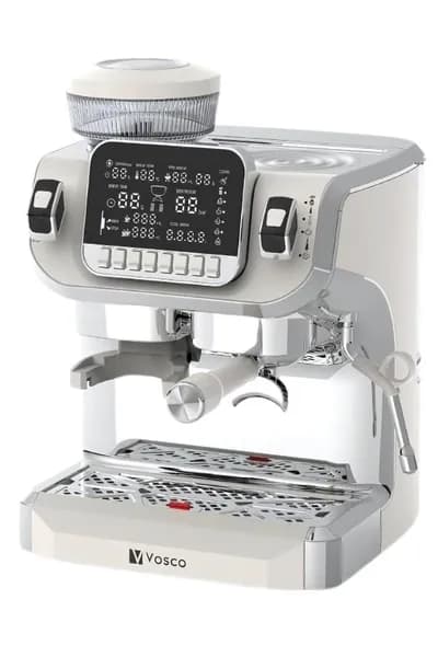 Vosco Tek Kazanlı Öğütücü ve Espresso 2 Lt (Beyaz)