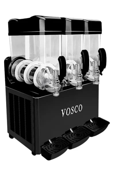 Vosco Buzlaş Makinası 15+15+15 Lt Üç Hazneli Siyah
