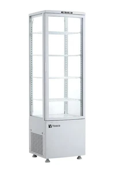 Vosco 280L Dikey Soğutmalı Teşhir Dolabı (Beyaz)