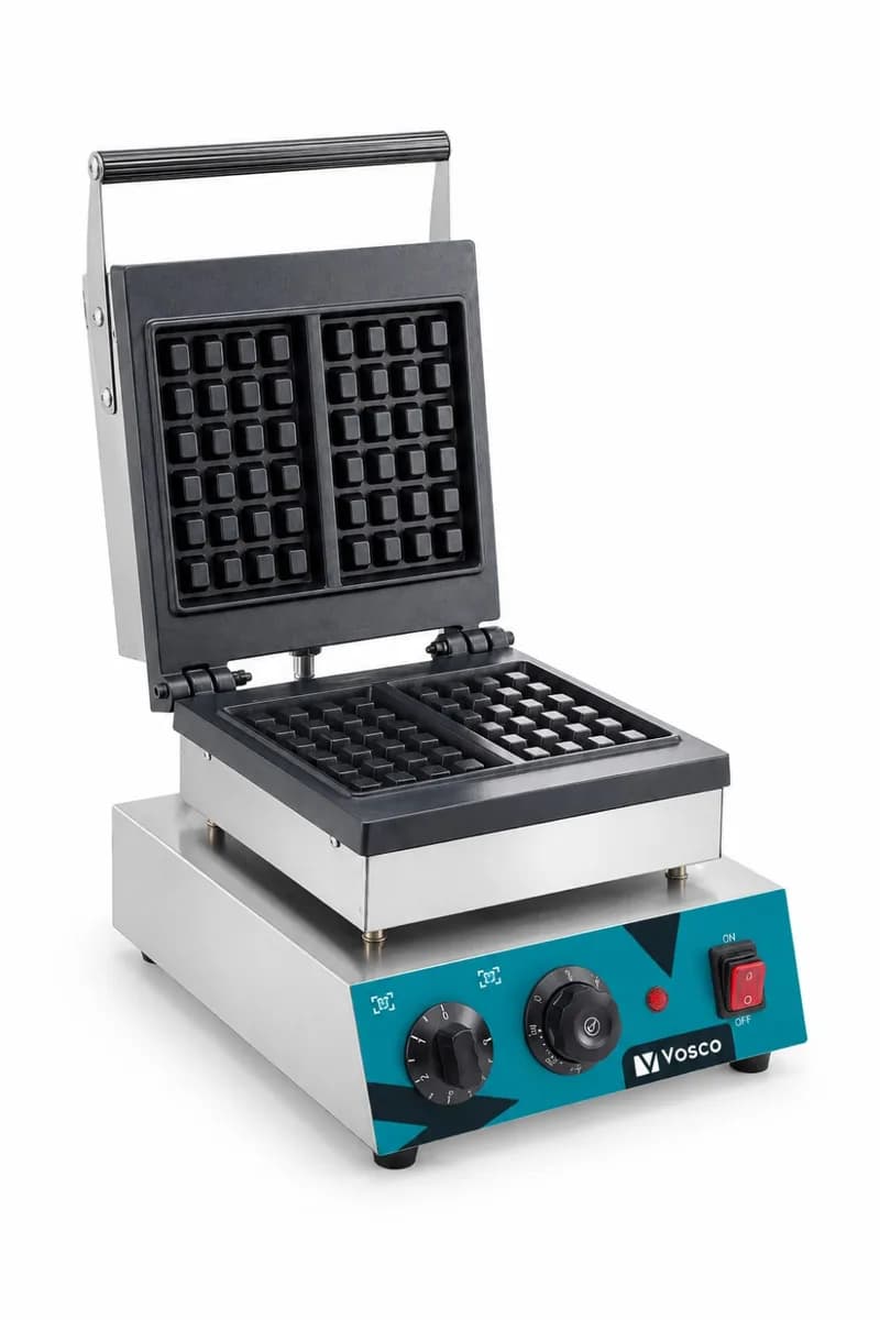 Vosco Tekli Kare Waffle Makinesi - Profesyonel Waffle Makinesi 1750W