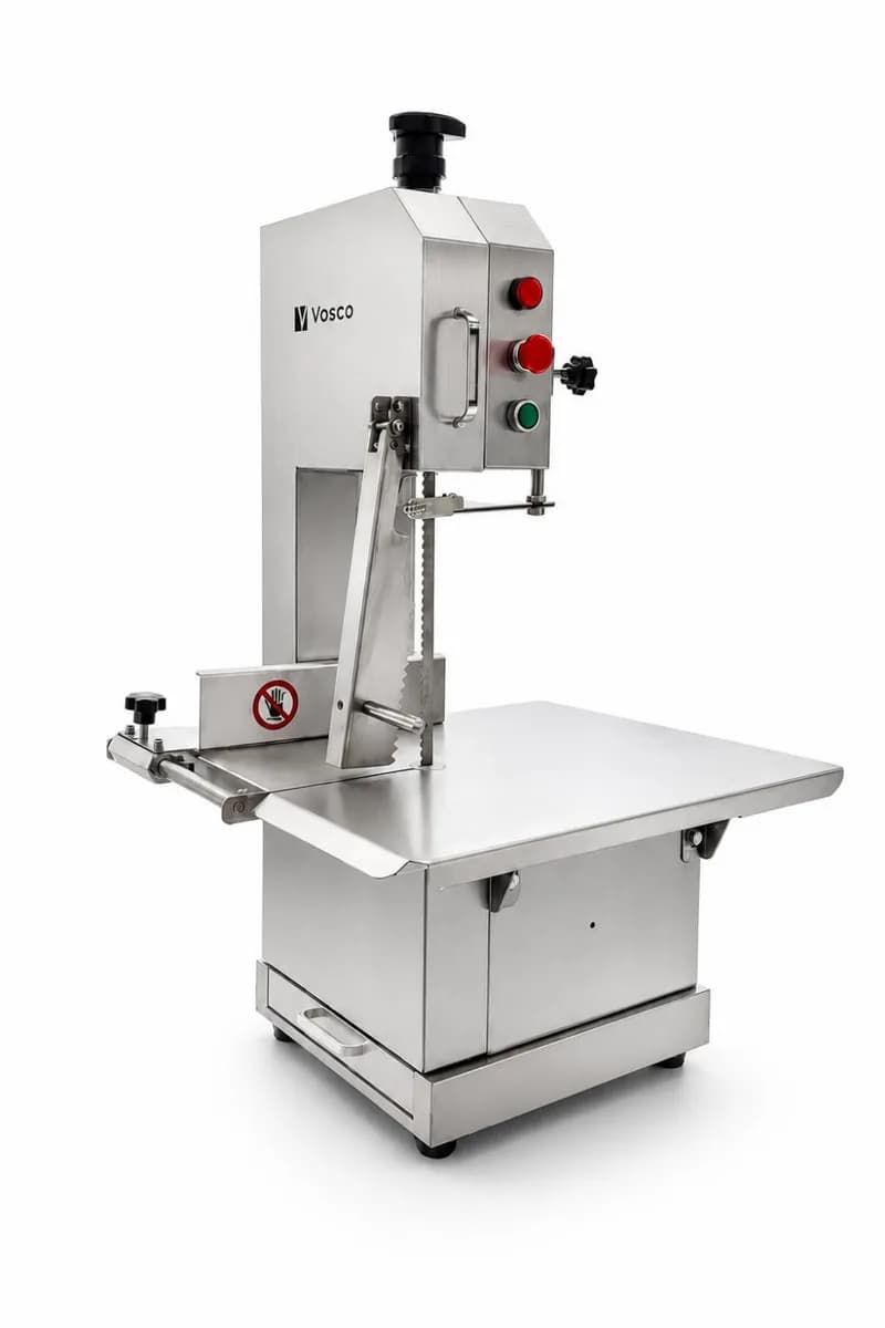 Vosco VH-F280A Profesyonel Kemik Kesme Makinesi - Paslanmaz Çelik Endüstriyel Et ve Kemik Testeresi