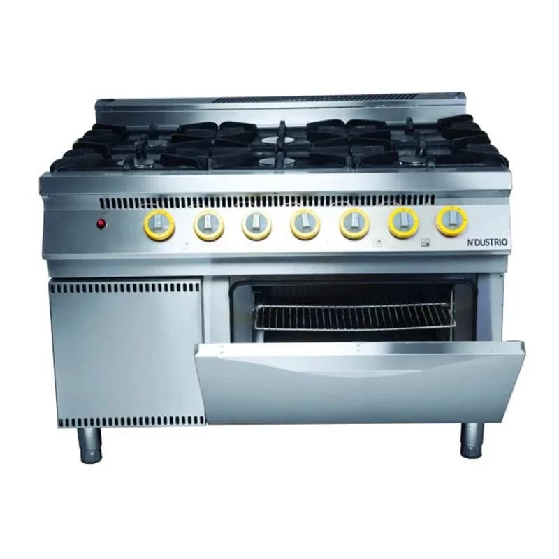 MGR-940 Gazlı Kuzine, Altı Açık Ateş + 1 Fırın
