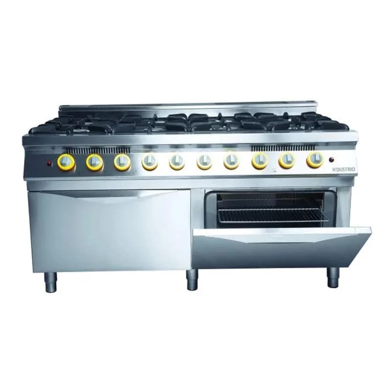 MGR-960 Gazlı Kuzine, Sekiz Açık Ateş + 2 Fırın