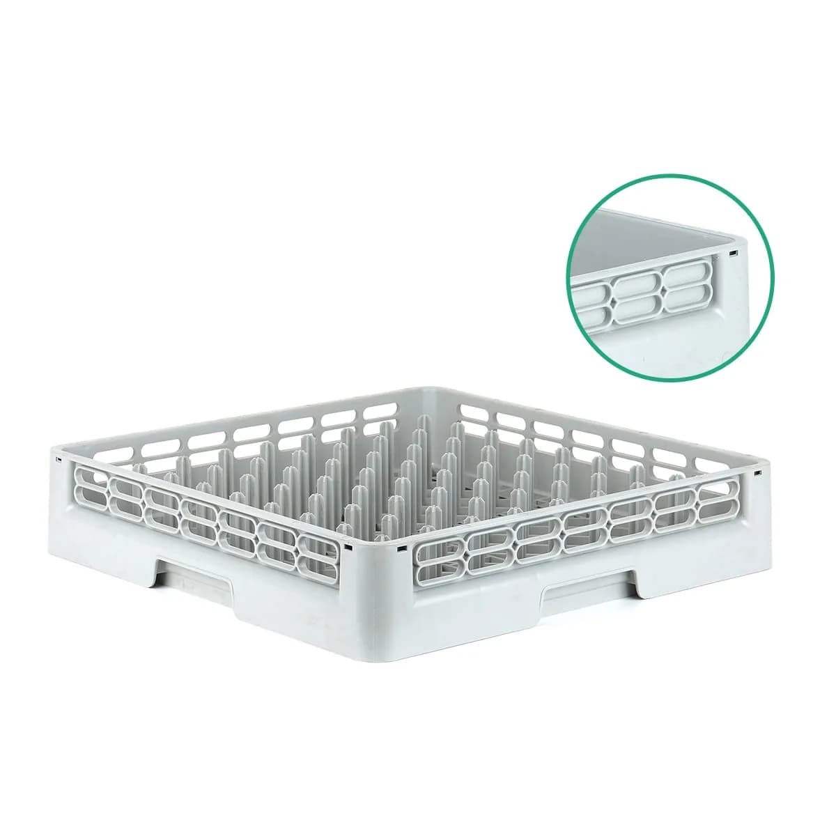 Bulaşık Sepeti Tabak Açık 50x50 Gri