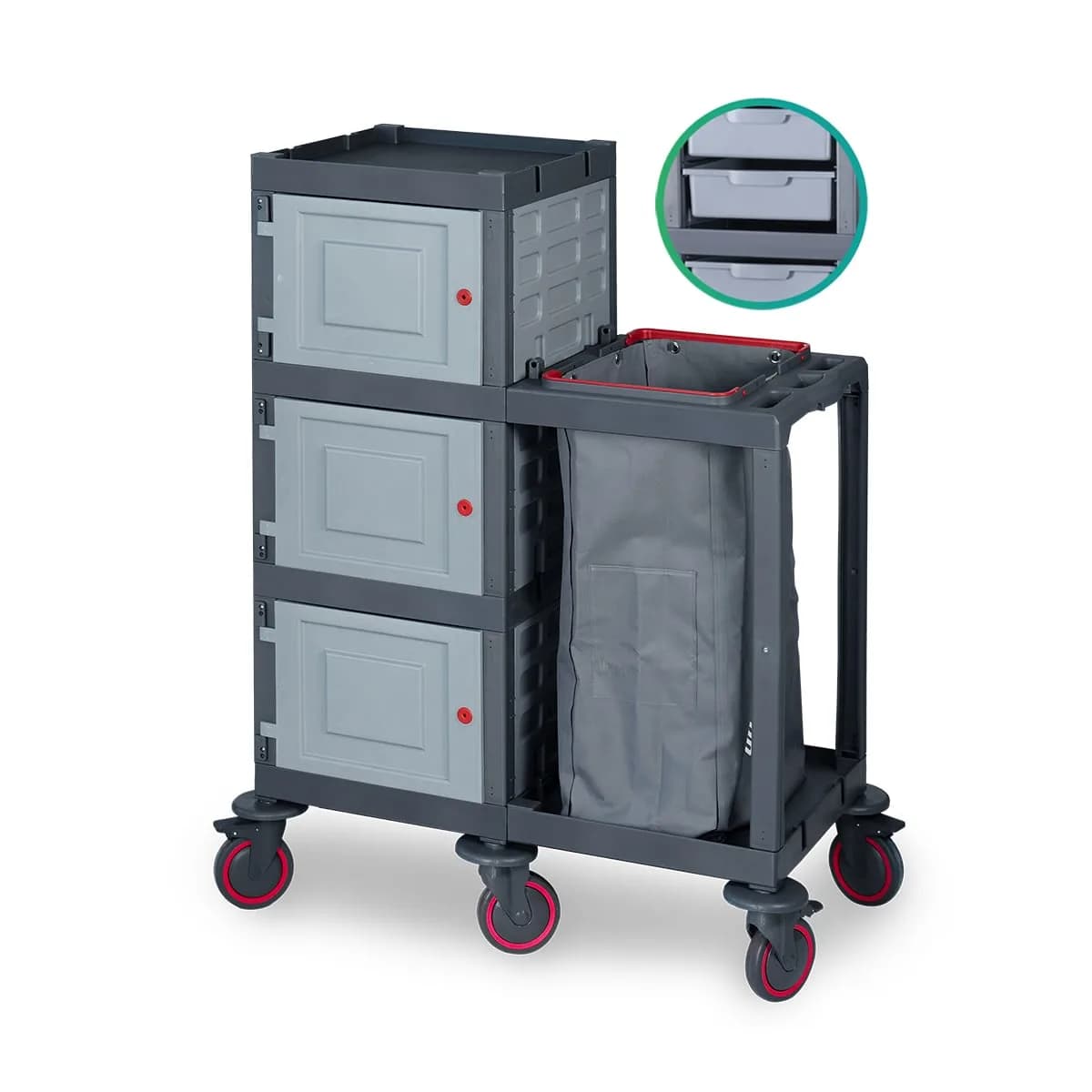 Pro Plus 422 Plastik Servis Arabası
