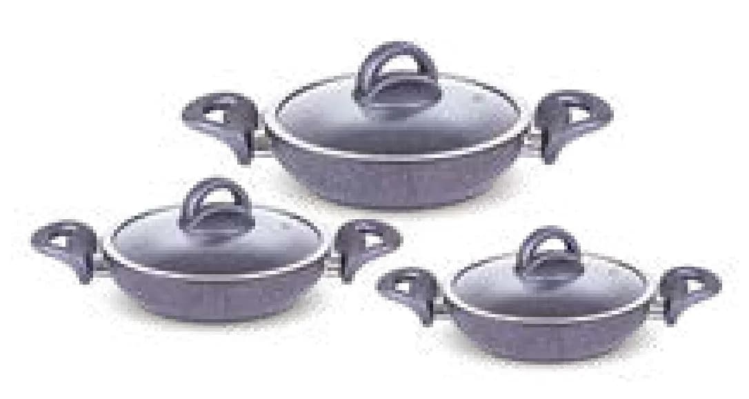 Galaxy 6 Parça Granit Omlet Set 18 cm - 20 cm - 22 cm