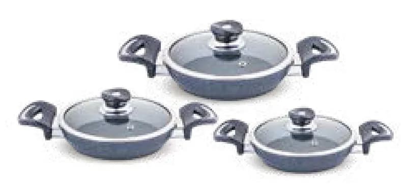 Mimoza 6 Parça Granit Omlet Set 18 cm - 20 cm - 22 cm