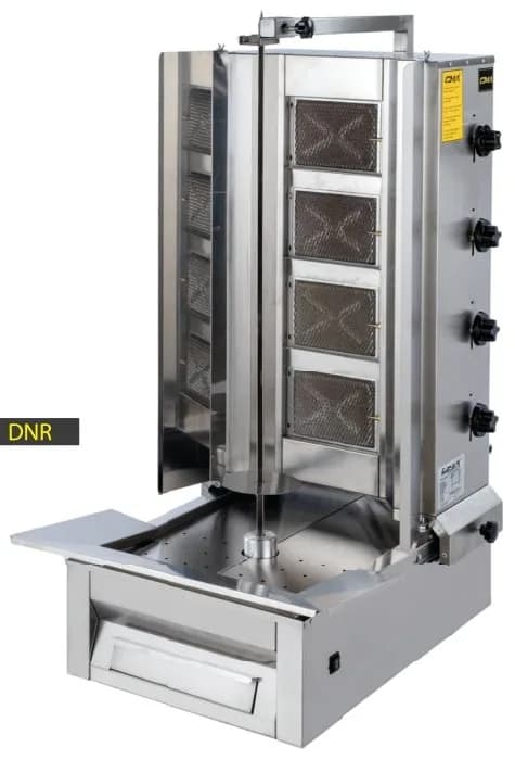 Alttan Motorlu Döner Ocağı 4 Radyanlı Gazlı
