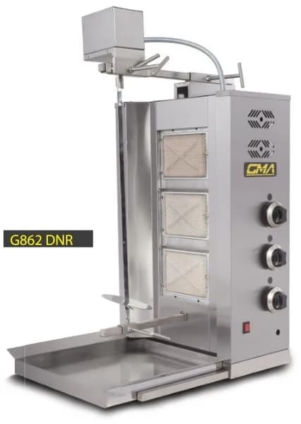 Üstten Motorlu Döner Ocağı 3 Radyanlı Gazlı