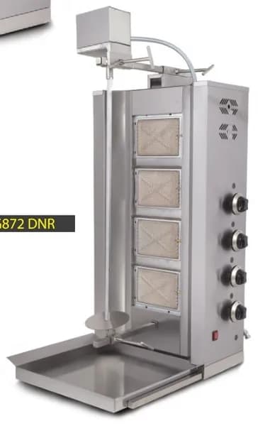 Üstten Motorlu Döner Ocağı 4 Radyanlı Gazlı
