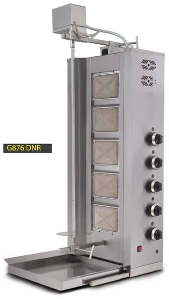 Üstten Motorlu Döner Ocağı 5 Radyanlı Gazlı