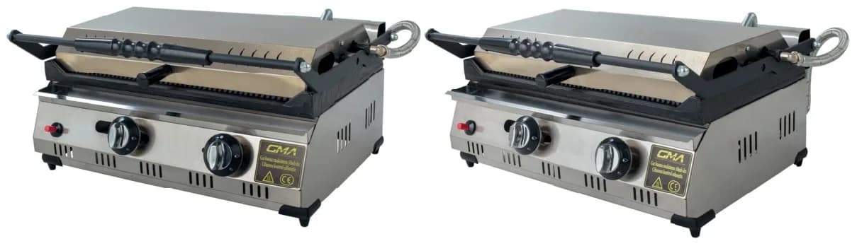 16 Dilim Alt Üst Yanıcılı Gazlı Tost Makinesi