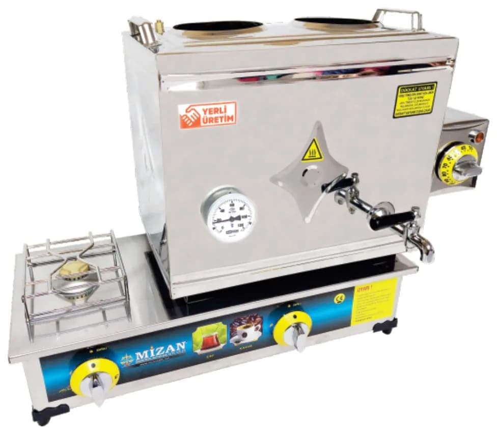 304 Çift Tabanlı Kaynaklı LPG / CNG + Elektrikli Çay Kahve Seti 40'lık MÇ 302