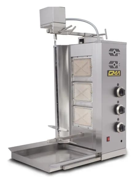 Üstten Motorlu Döner Ocağı 3 Radyanlı Gazlı