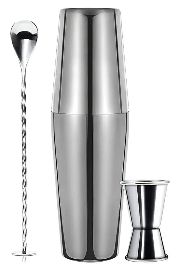 Vosco 3 Parça Avantajlı Kokteyl Set Boston Shaker (750ml)