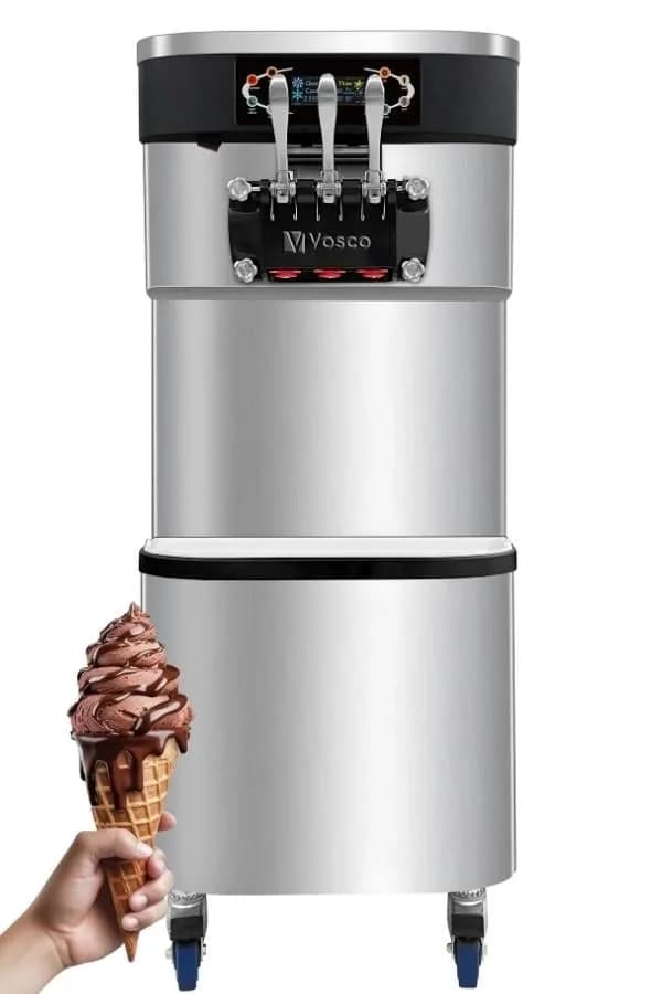 Vosco Pro Soft Dondurma Makinesi (Üç Kollu)