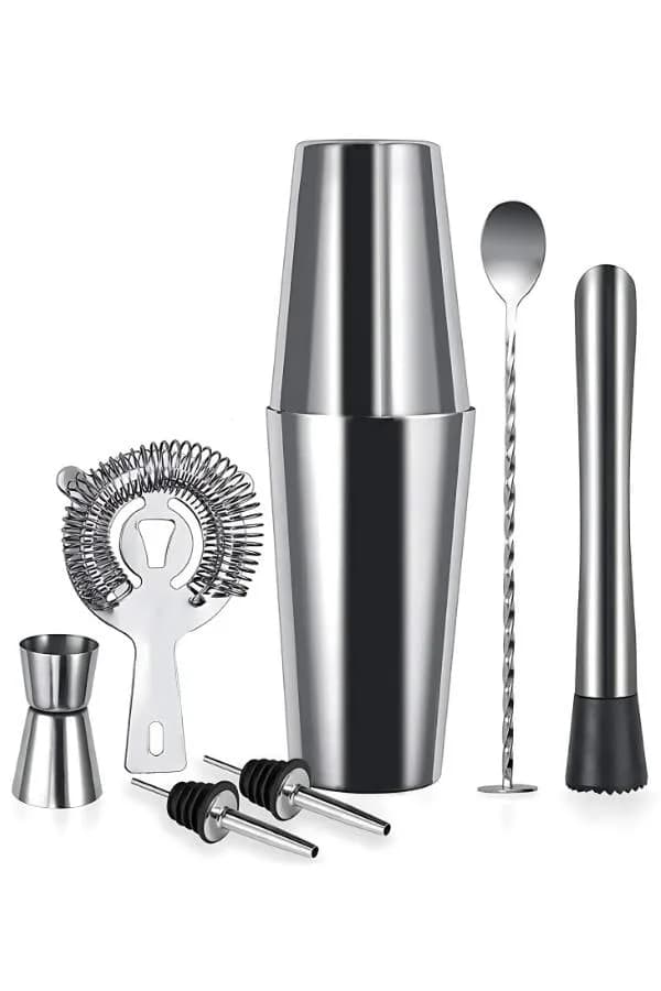 Vosco 7 Parça Avantajlı Kokteyl Set Boston Shaker (750ml)
