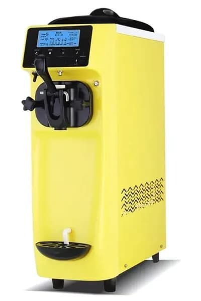 Vosco Dondurma Makinesi Tek Kollu (Soft) Set Üstü (Sarı)