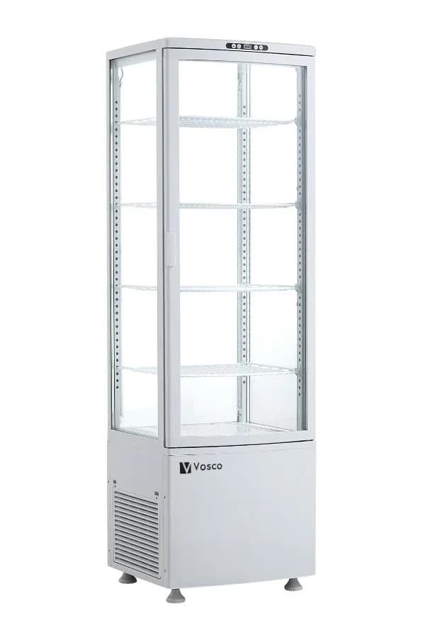 Vosco 280L Dikey Soğutmalı Teşhir Dolabı (Beyaz)