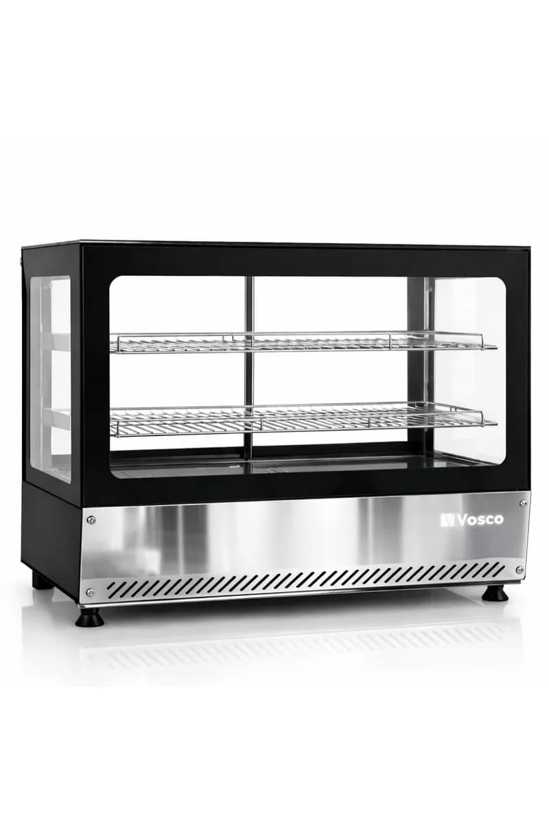 Vosco 120L Tezgah Üstü Soğutmalı Vitrin Dolabı - Panoramik Camlı