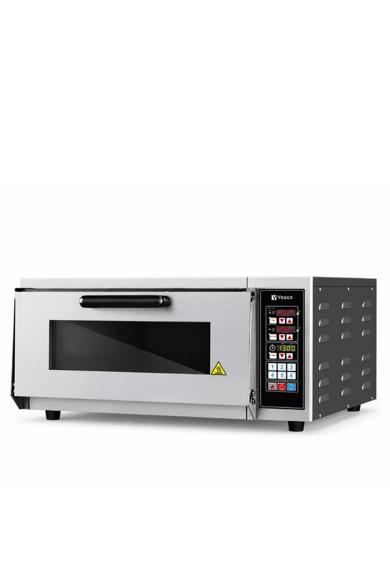 Vosco VCP-03 Tek Katlı Taş Tabanlı Pizza Fırını - 4 Pizza Kapasiteli