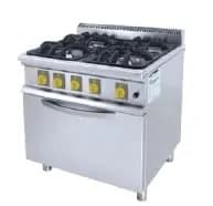MGR-920 Gazlı Kuzine, Dört Açık Ateş + 1 Fırın