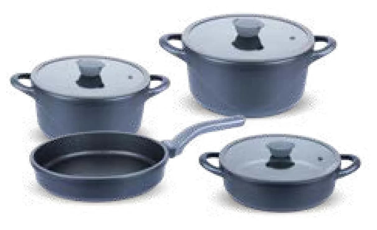 Manolya Gri 7 Parça Granit Set