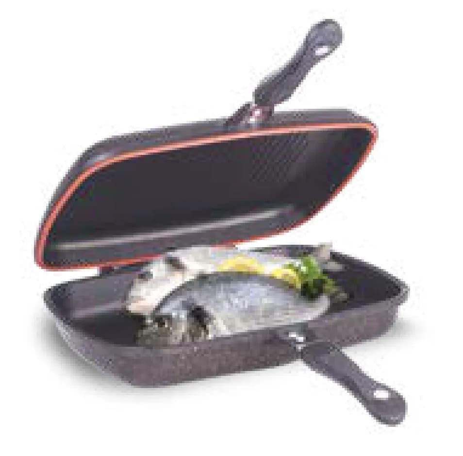 Balık ve Izgara Tavası Siyah 36 cm