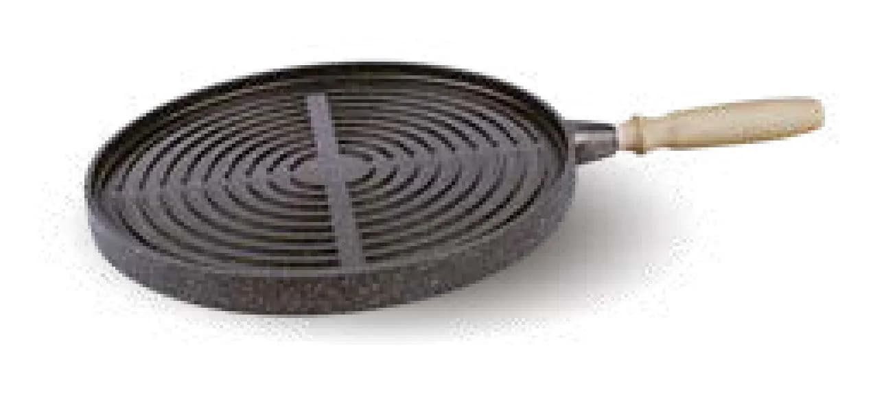 Çift Taraflı Siyah Grill ve Gözleme Tavası 36 cm