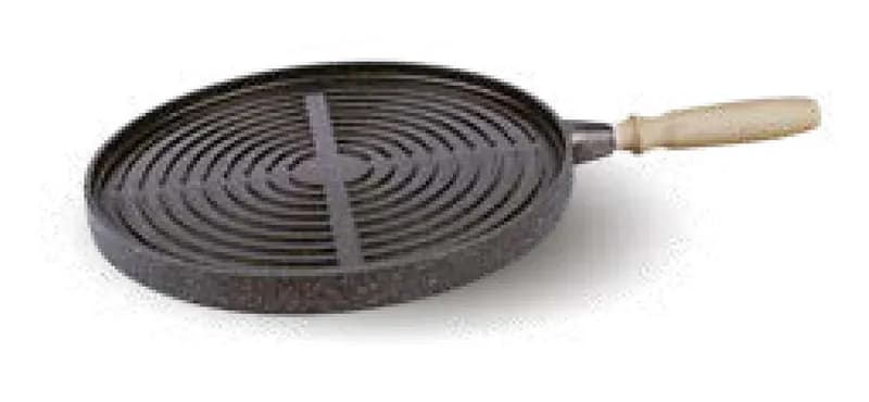 Çift Taraflı Siyah Grill ve Gözleme Tavası 36 cm