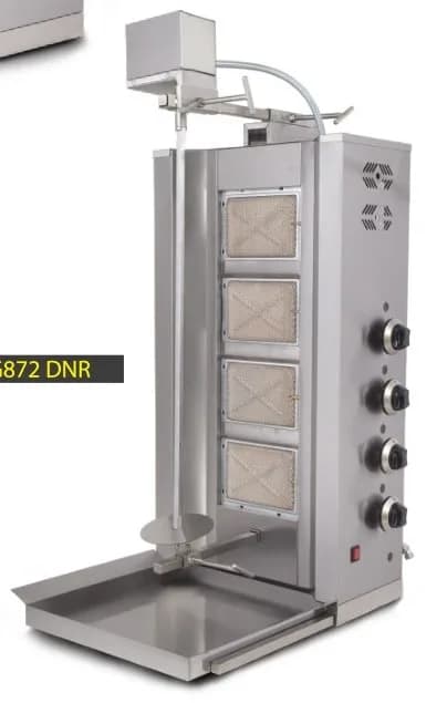 Üstten Motorlu Döner Ocağı 4 Radyanlı Gazlı