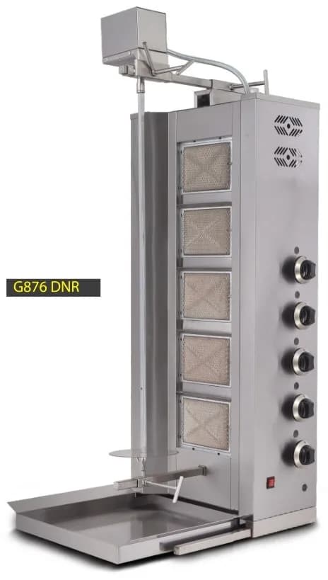 Üstten Motorlu Döner Ocağı 5 Radyanlı Gazlı