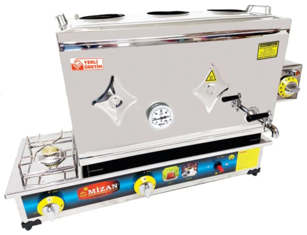 304 Çift Tabanlı Kaynaklı LPG / CNG + Elektrikli Çay Kahve Seti 60'lık MÇ 301